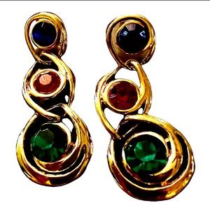 Vintage Earrings Napier French Gold Plated Earrings